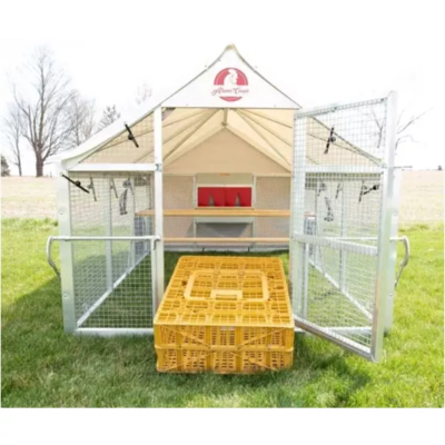GALVANIZED METAL CHICKEN COOP