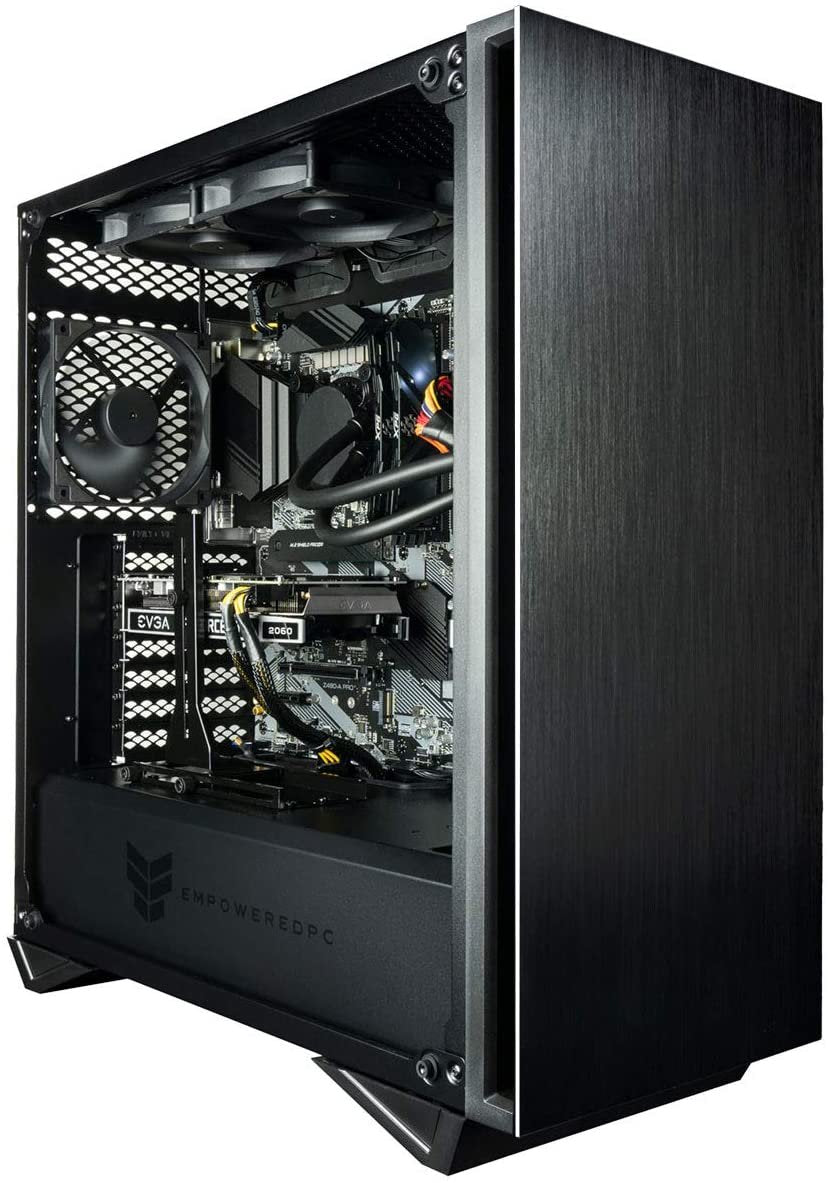 Empowered PC Sentinel Gamer PC (Liquid Cooled Intel Core i9 K-Series, 64GB RAM, 1TB NVMe SSD + 2TB HDD, NVIDIA GeForce RTX 3070 8GB, 750W PSU, AC WiFi, Windows 10 Home) Gaming Tower Desktop Computer