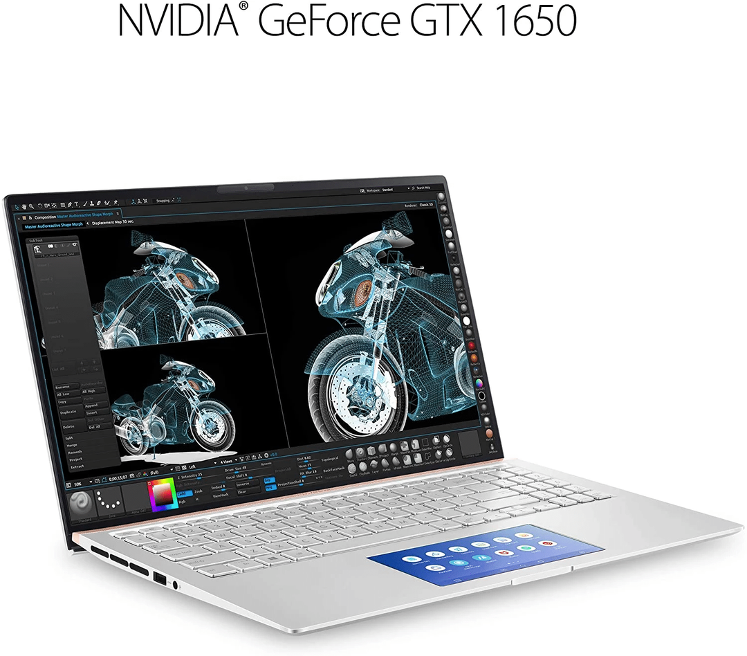 ASUS UX534FTC-AS77 ZenBook 15 Laptop, 15.6?UHD 4K NanoEdge Display, Intel Core i7-10510U, GeForce GTX 1650, 16GB, 512GB PCIe SSD, ScreenPad 2.0, Amazon Alexa Compatible, Windows 10, Icicle Silver