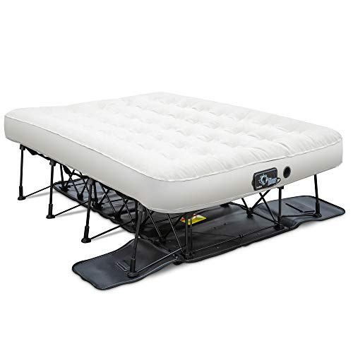 [$39.99 Today Only ](Full Or King Size) Air Mattress with Frame & Rolling Case