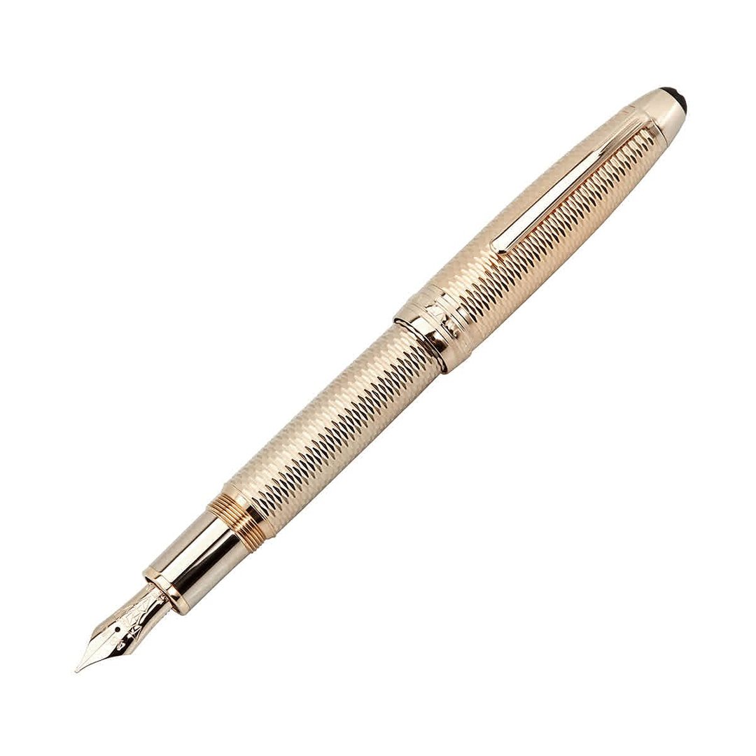 MontBlanc Geometry Solitaire Champagne Gold Legrand Fountain Pen