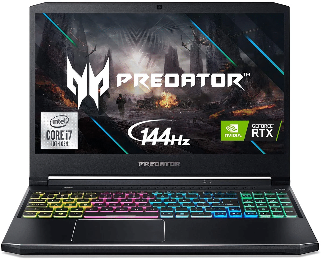 300 Gaming Laptop, Intel i7-10750H, NVIDIA GeForce RTX 2060 6GB, 15.6" Full HD 144Hz 3ms IPS Display, 16GB Dual-Channel DDR4, 512GB NVMe SSD, Wi-Fi 6, RGB Keyboard, PH315-53-72XD