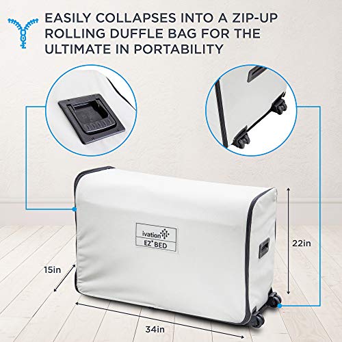 [$39.99 Today Only ](Full Or King Size) Air Mattress with Frame & Rolling Case