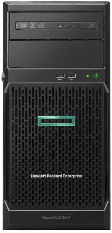 ProLiant ML30 Gen10 Tower Server, Intel Xeon E-2124 Quad-Core 3.3GHz 8MB, 32GB DDR4 RAM, 8TB Storage, RAID, iLO 5