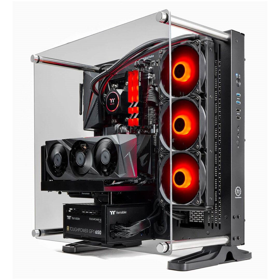 THERMALTAKE LIQUID COOLED CPU GAMING PC (AMD RYZEN 7 3700X 8-CORE, TOUGHRAM DDR4 3600MHZ 16GB RGB MEMORY, NVIDIA RTX 3070, 1TB NVME M.2, WIFI,WIN 10 HOME)