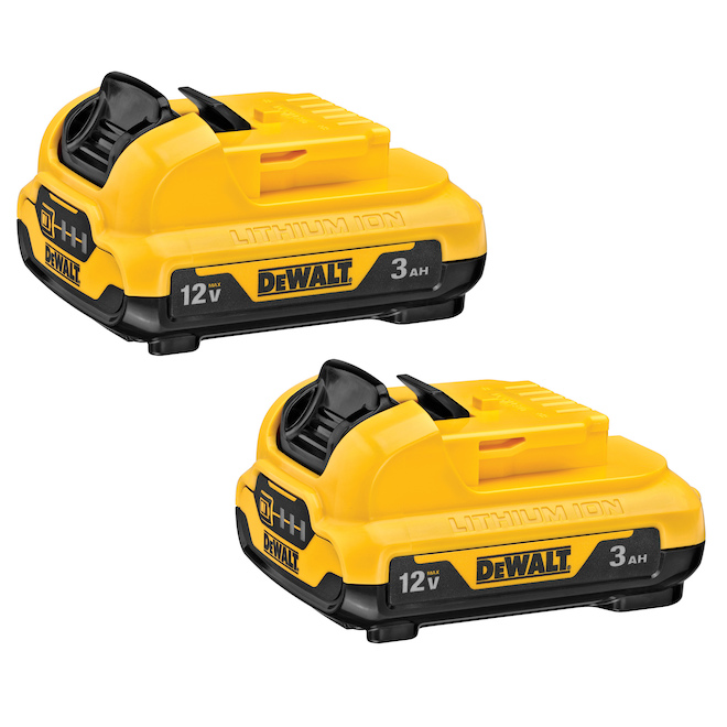 Dewalt Max 3-Ah 12-V Lithium-Ion Batteries – Pack of 2