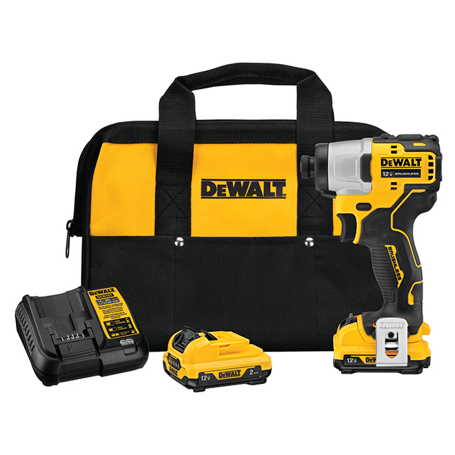 Dewalt Xtreme 12-Volt Max 1/4-in Cordless Impact Driver Kit with Li-Ion Battery – Brushless Motor – Variable Speed