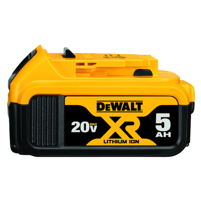 Dewalt XR 20-Volt Max 5-AH Lithium Ion Batteries – 3-LED Light Gauge – Lightweight – 2 per Pack