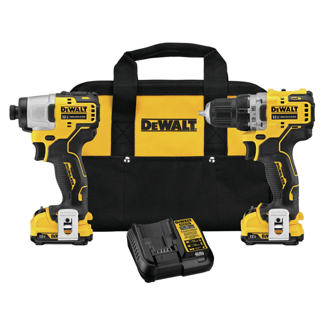 Dewalt Xtreme Drill and Impact Driver Kit with Batteries and Charger – Brushless Motor – 3-LED Light – Cordless