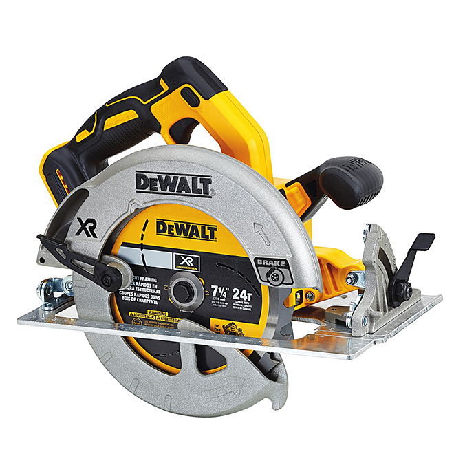 Dewalt XR 20-V Max 7 1/4-in Cordless Circular Saw – 5500-RPM – Brushless Motor – Bare Tool (battery not included)