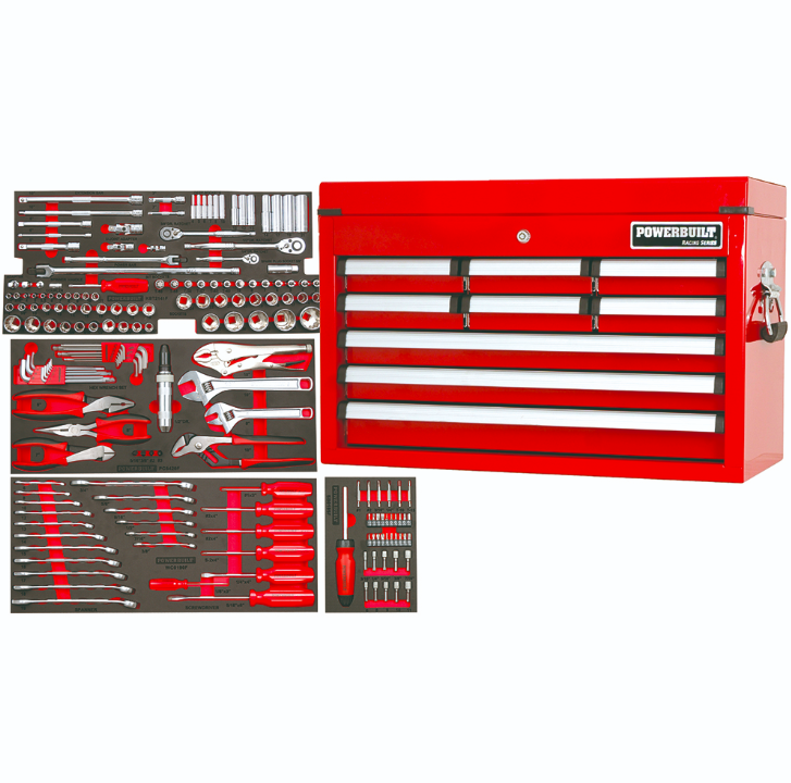 189pc Tool Chest & Assorted Tools