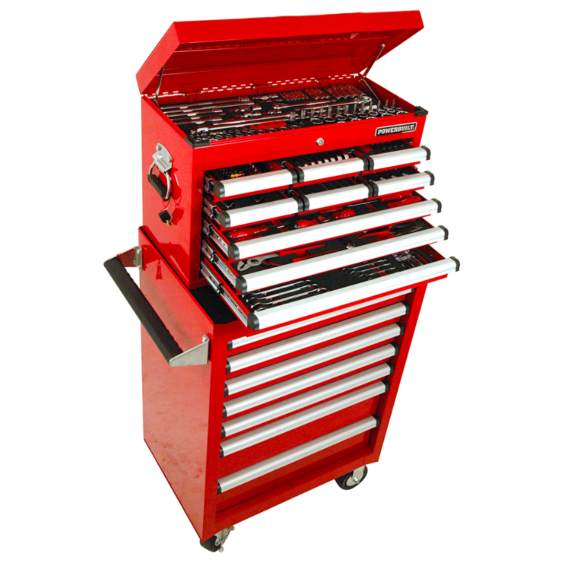 294pc Tool Chest, Roller Cabinet & Assorted Tools