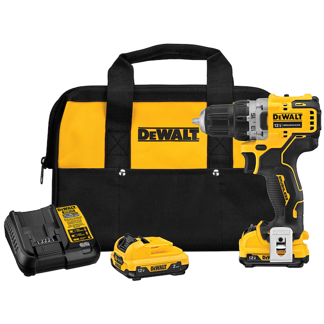 Dewalt Xtreme 12-Volt Max 3/8-in Cordless Drill Kit – 1500 RPM – Brushless Motor – Dual Speed Mode