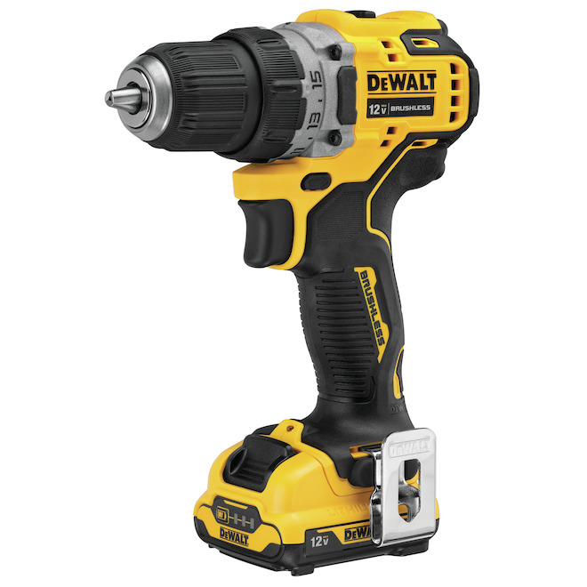 Dewalt Xtreme 12-Volt Max 3/8-in Cordless Drill Kit – 1500 RPM – Brushless Motor – Dual Speed Mode