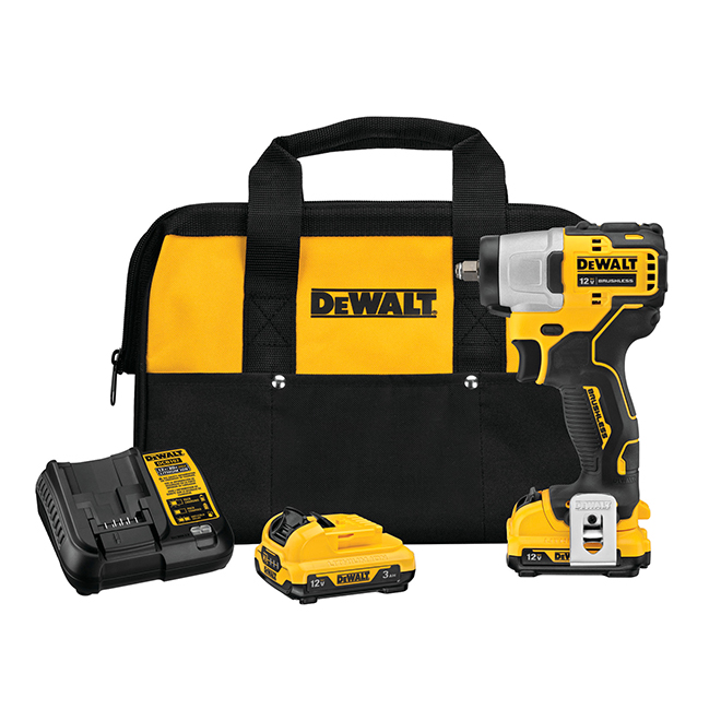 Dewalt Xtreme 12-Volt Max 2Ah Impact Wrench with Batteries and Charger – 3/8-in Square Drive – Brushless – 3-Modes