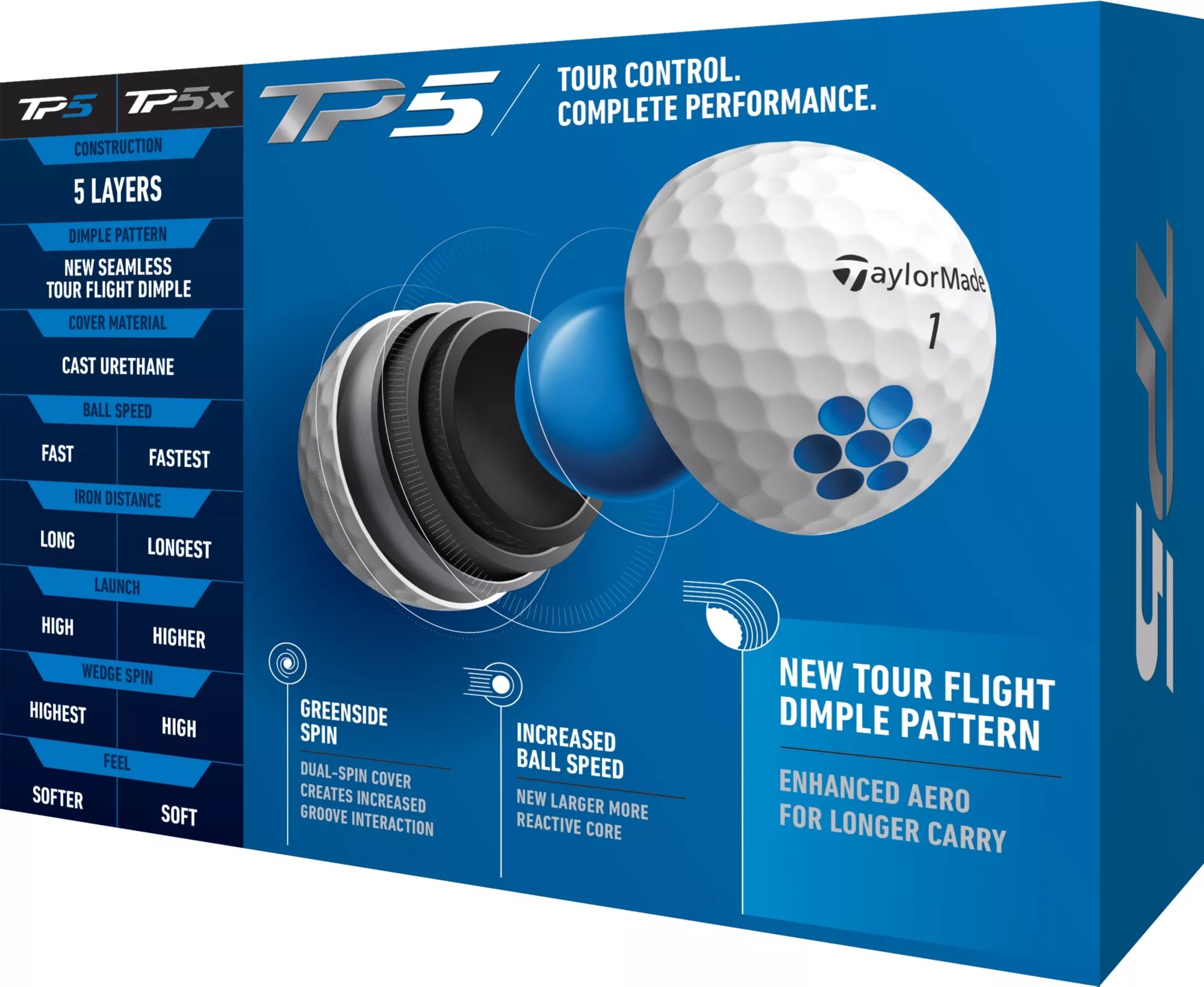 TaylorMade 2021 TP5 Golf Balls