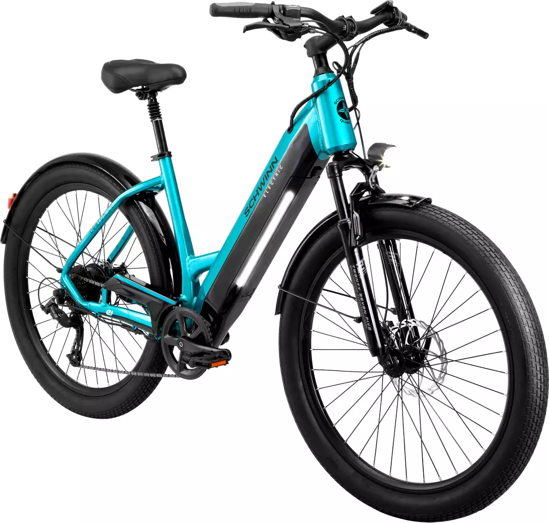 Schwinn Adult Coston 27.5�� CE Step-Thru Electric Hybrid Bike