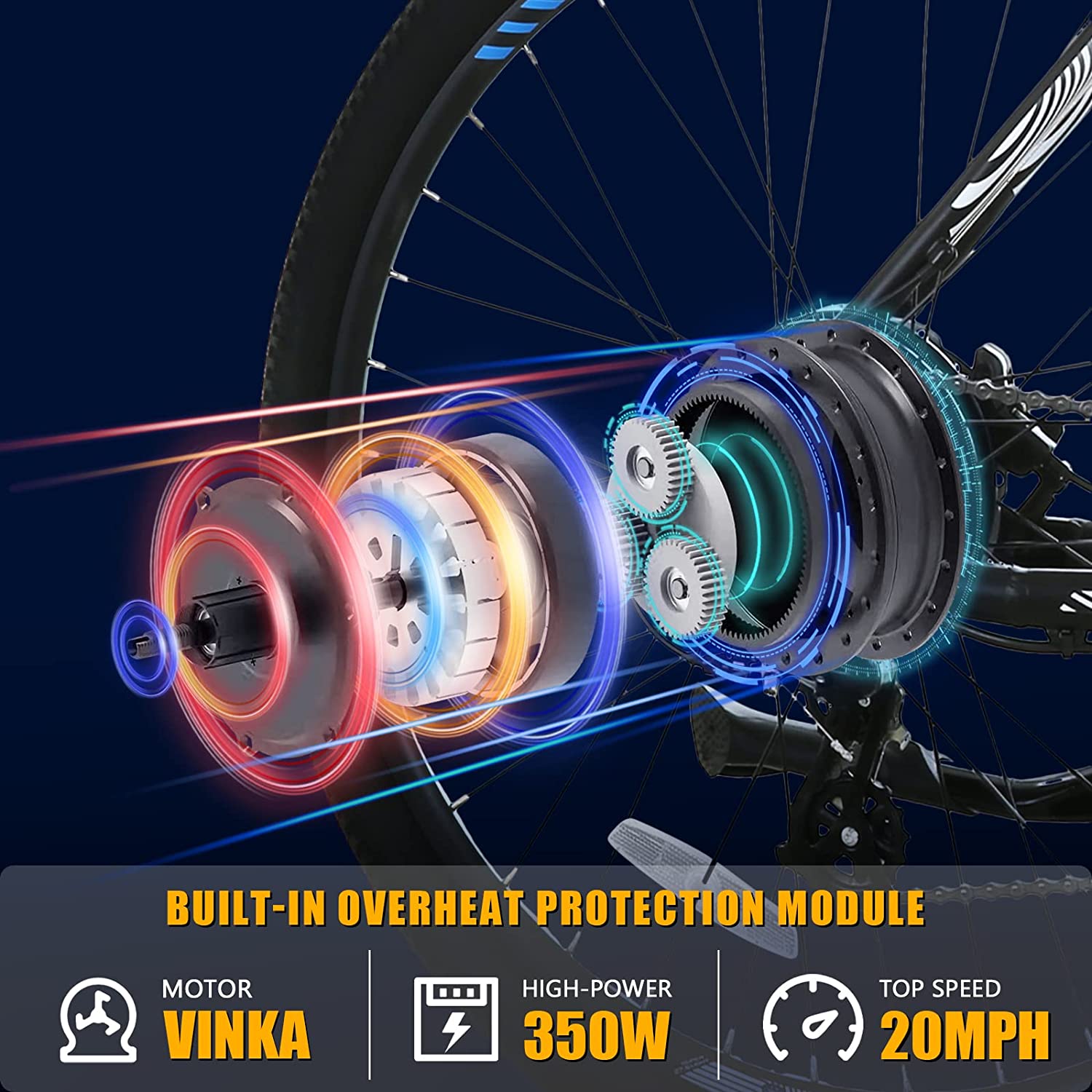 Totem Osprey Electric Bike for Adults, 27.5