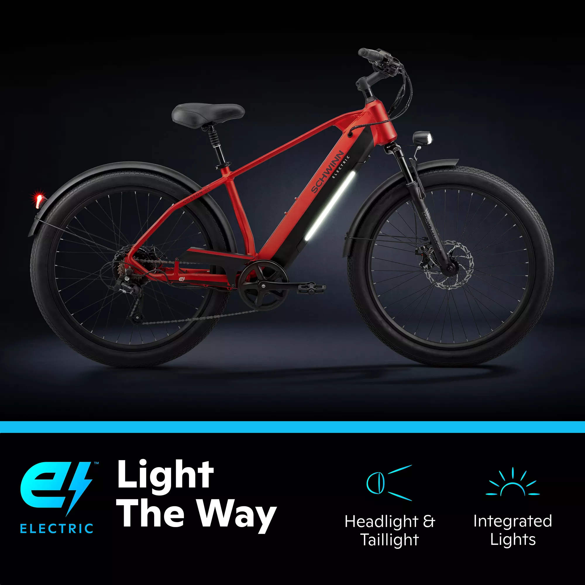 Schwinn Adult Coston 27.5�� CE Electric Hybrid Bike