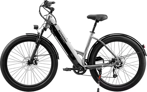 Schwinn Adult Coston 27.5�� CE Step-Thru Electric Hybrid Bike