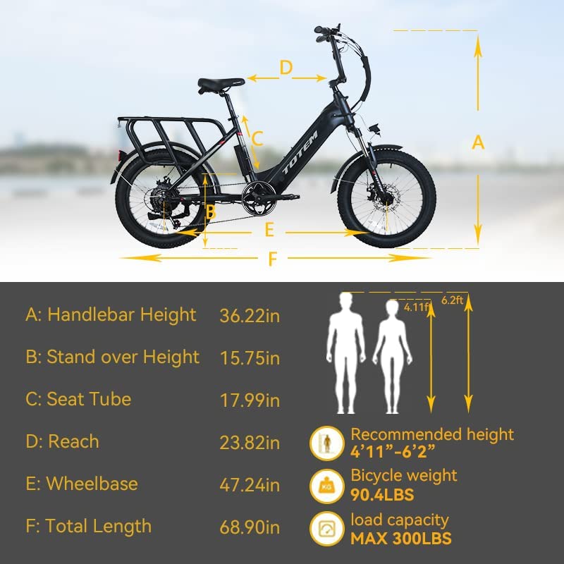 Totem Hauler Electric Bike for Adults, 20