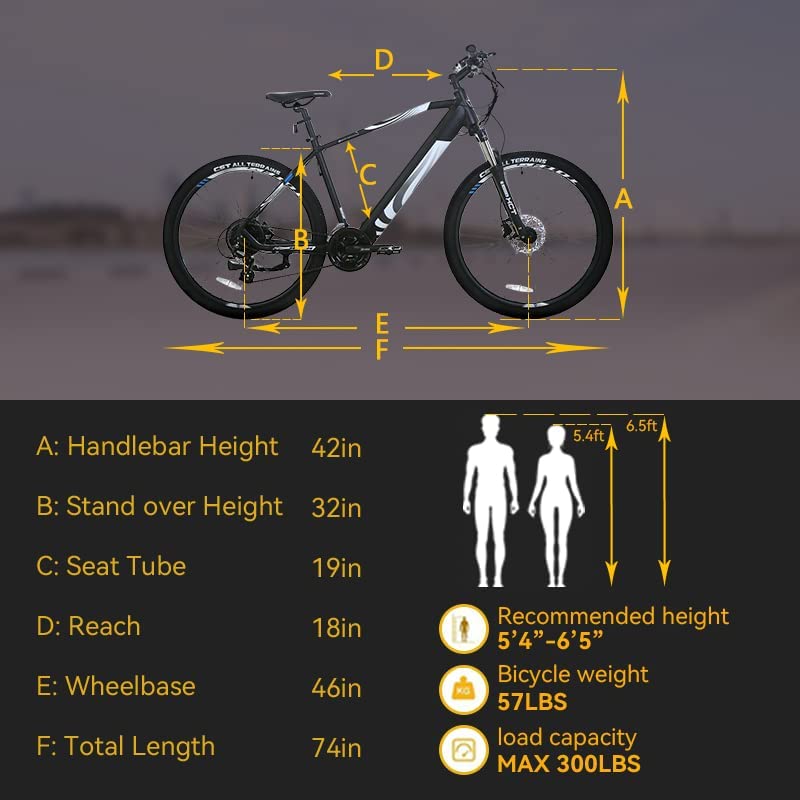 Totem Osprey Electric Bike for Adults, 27.5
