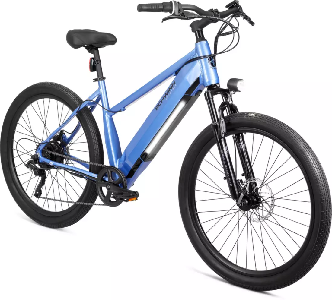 Schwinn Adult Marshall 27.5�� Step-Thru Electric Hybrid Bike