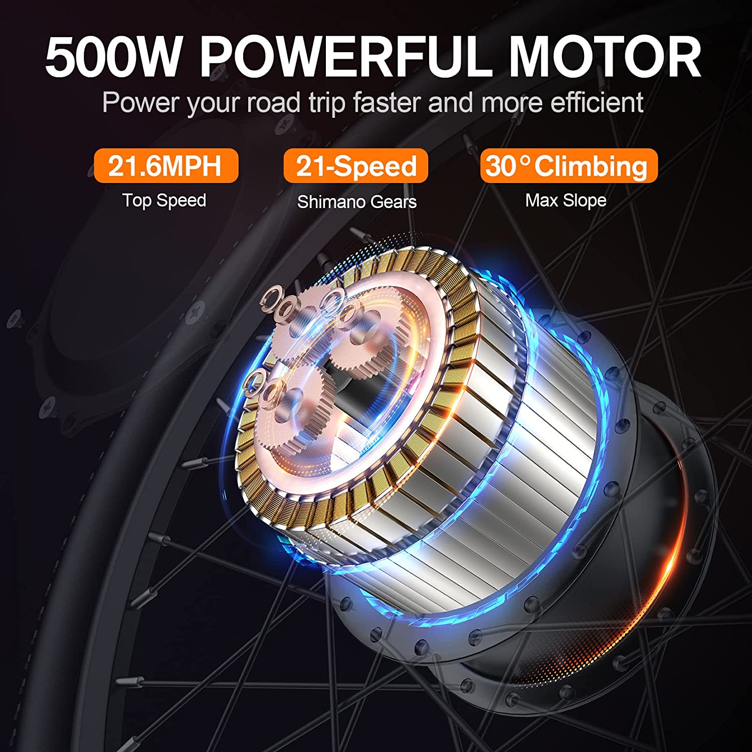 TotGuard Electric Bike, 27.5