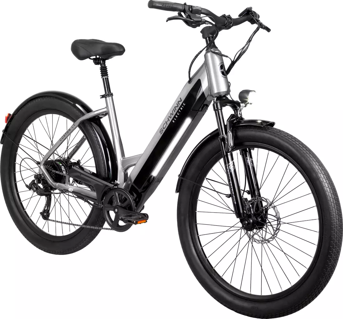 Schwinn Adult Coston 27.5�� CE Step-Thru Electric Hybrid Bike
