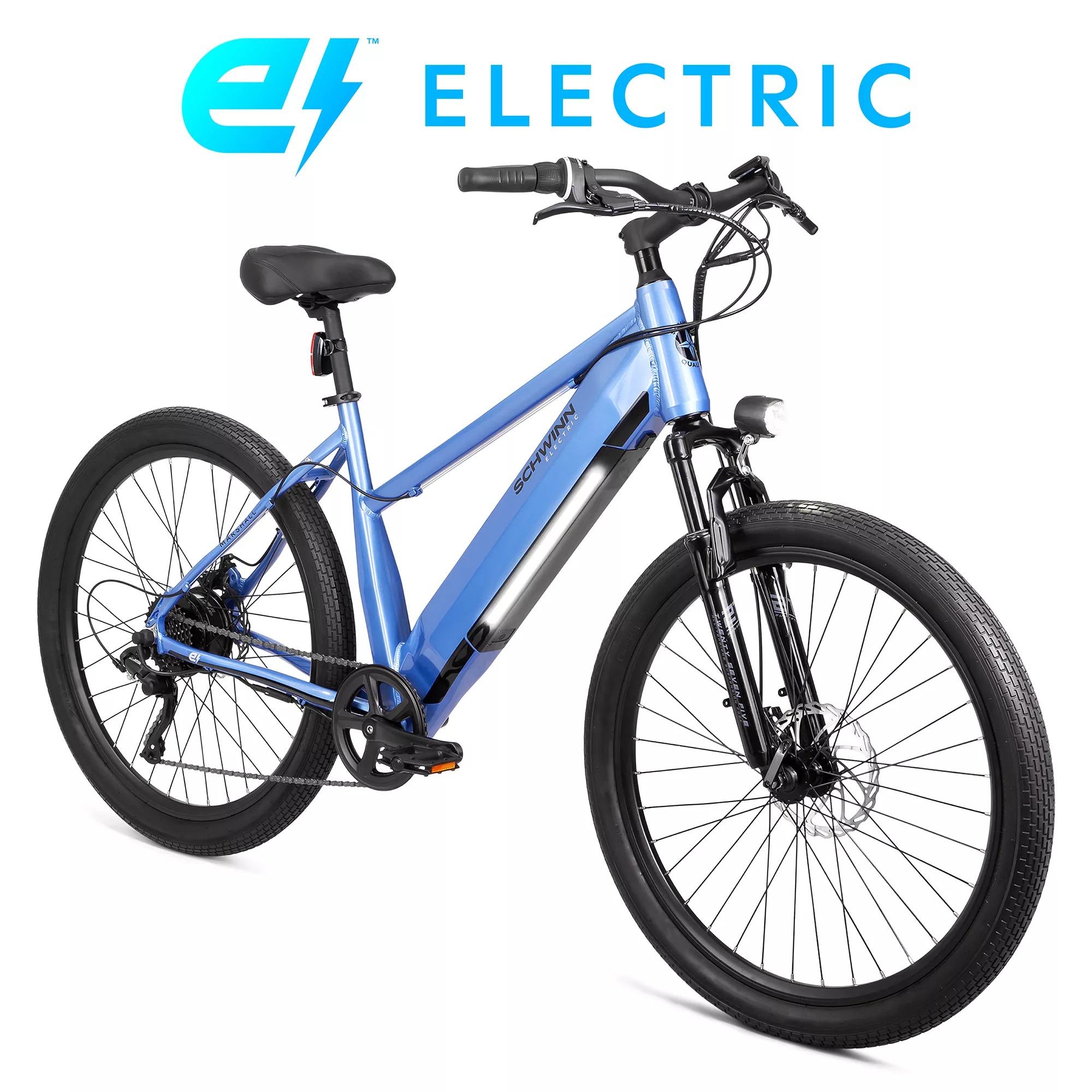 Schwinn Adult Marshall 27.5�� Step-Thru Electric Hybrid Bike