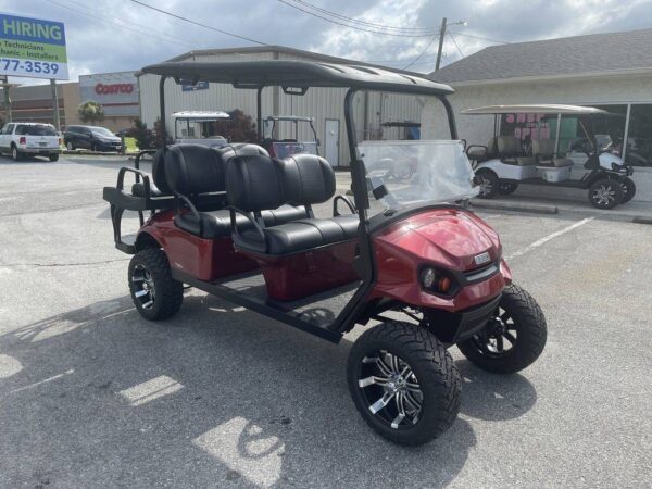 E-Z-Go Golf Carts All Express L6 72V Electric Inferno Red For Sale