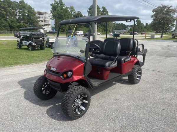 E-Z-Go Golf Carts All Express L6 72V Electric Inferno Red For Sale