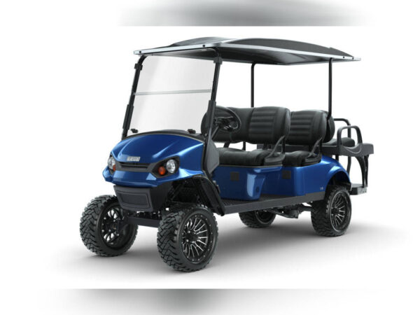 New 2022 E-Z-Go Golf Carts All Express L6 Gas Electric Blue For Sale