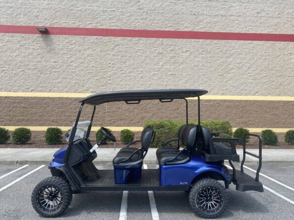 New 2022 E-Z-Go Golf Carts All Express L6 ELiTE Lithium Electric Blue For Sale
