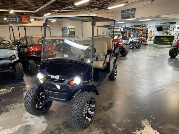 New 2022 E-Z-Go Golf Carts All Express L6 72V Electric Black For Sale