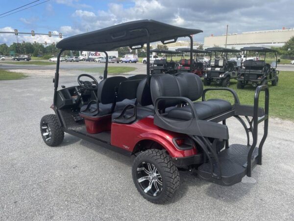 E-Z-Go Golf Carts All Express L6 72V Electric Inferno Red For Sale