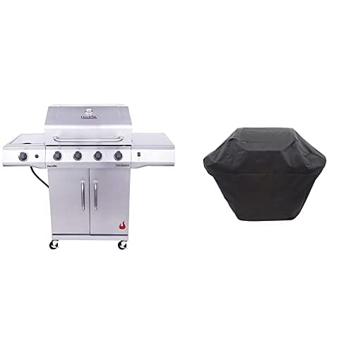 Char-Broil 463354021 Performance 4-Burner Cabinet Style Liquid Propane Gas Grill, Stainless Steel