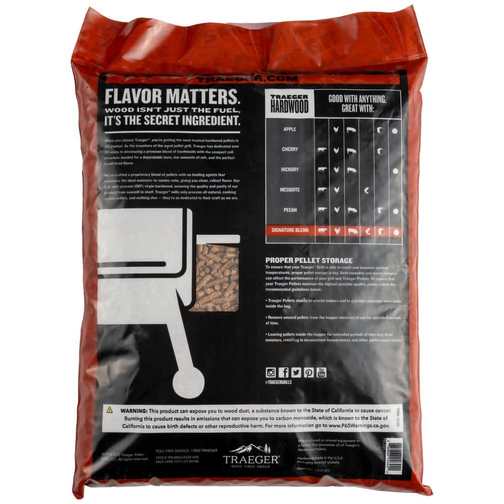 20lb Signature Blend and 20lb Mesquite Wood Pellets (2-Pack)