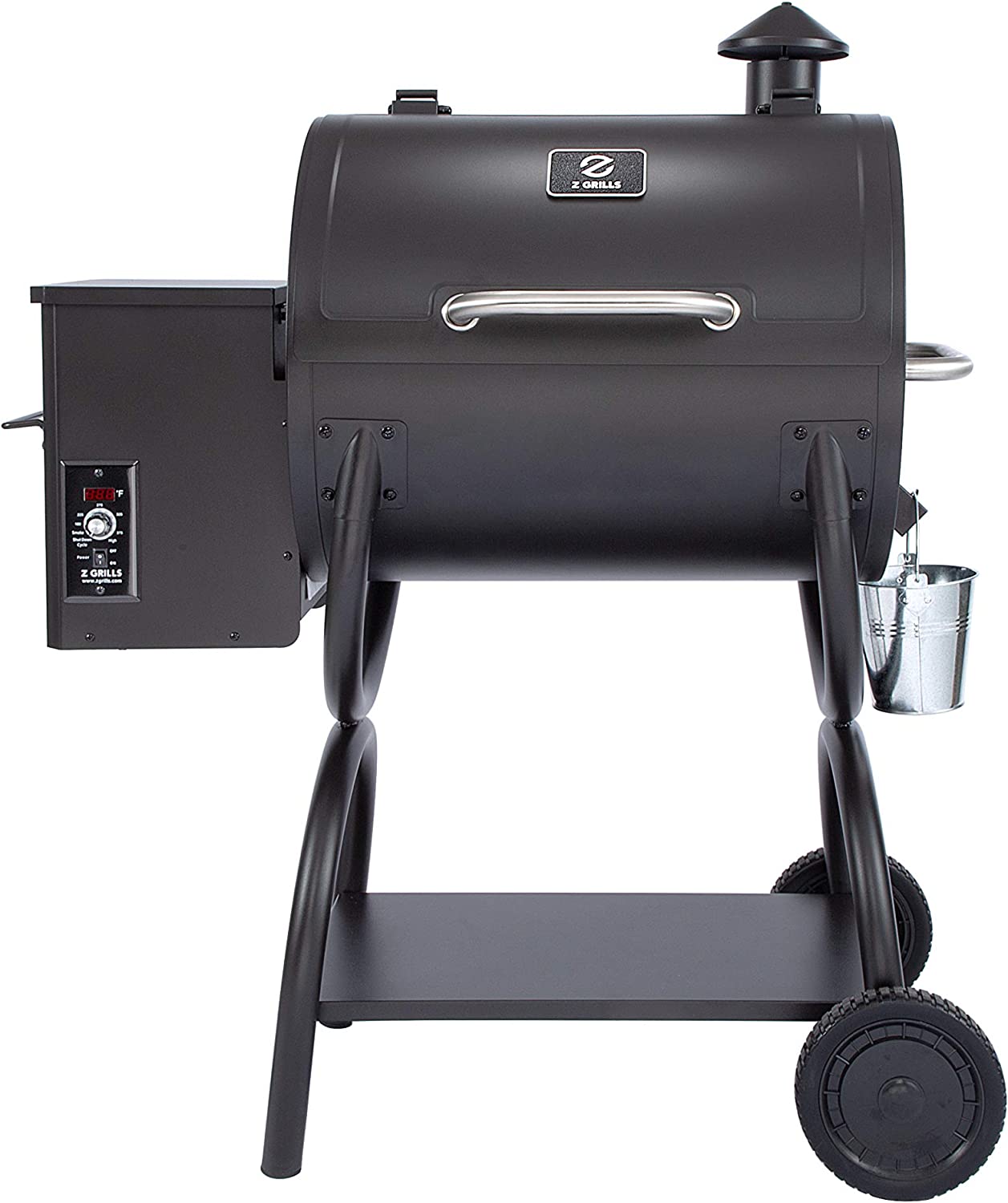 Z GRILLS ZPG-550A 2022 New Model Wood Pellet Grill & Smoker 6 in 1 BBQ Grill Auto Temperature Control, 590 sq in Black