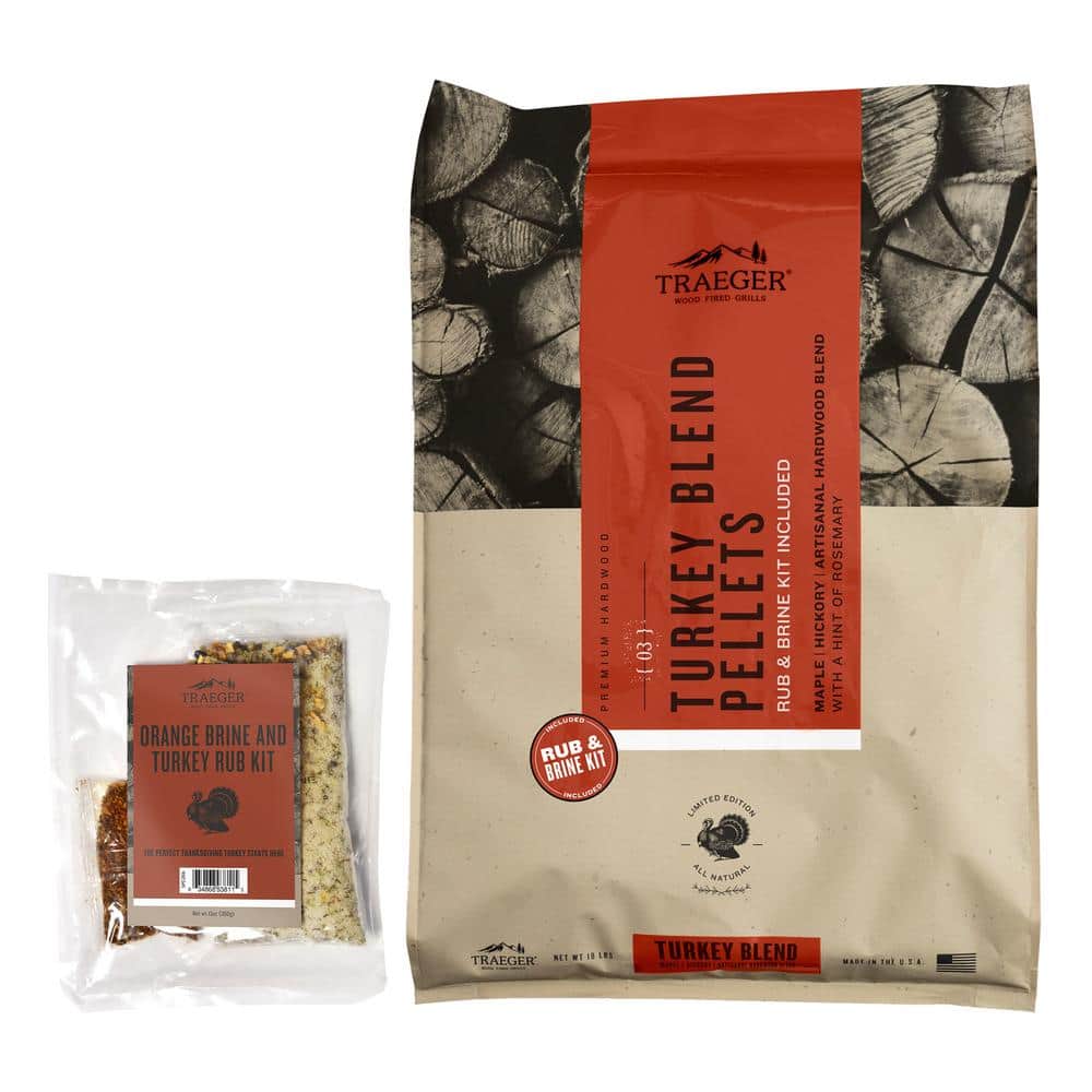 Limited Edition Turkey Blend Hardwood Pellets?w/ Orange Brine & Turkey Rub Kit