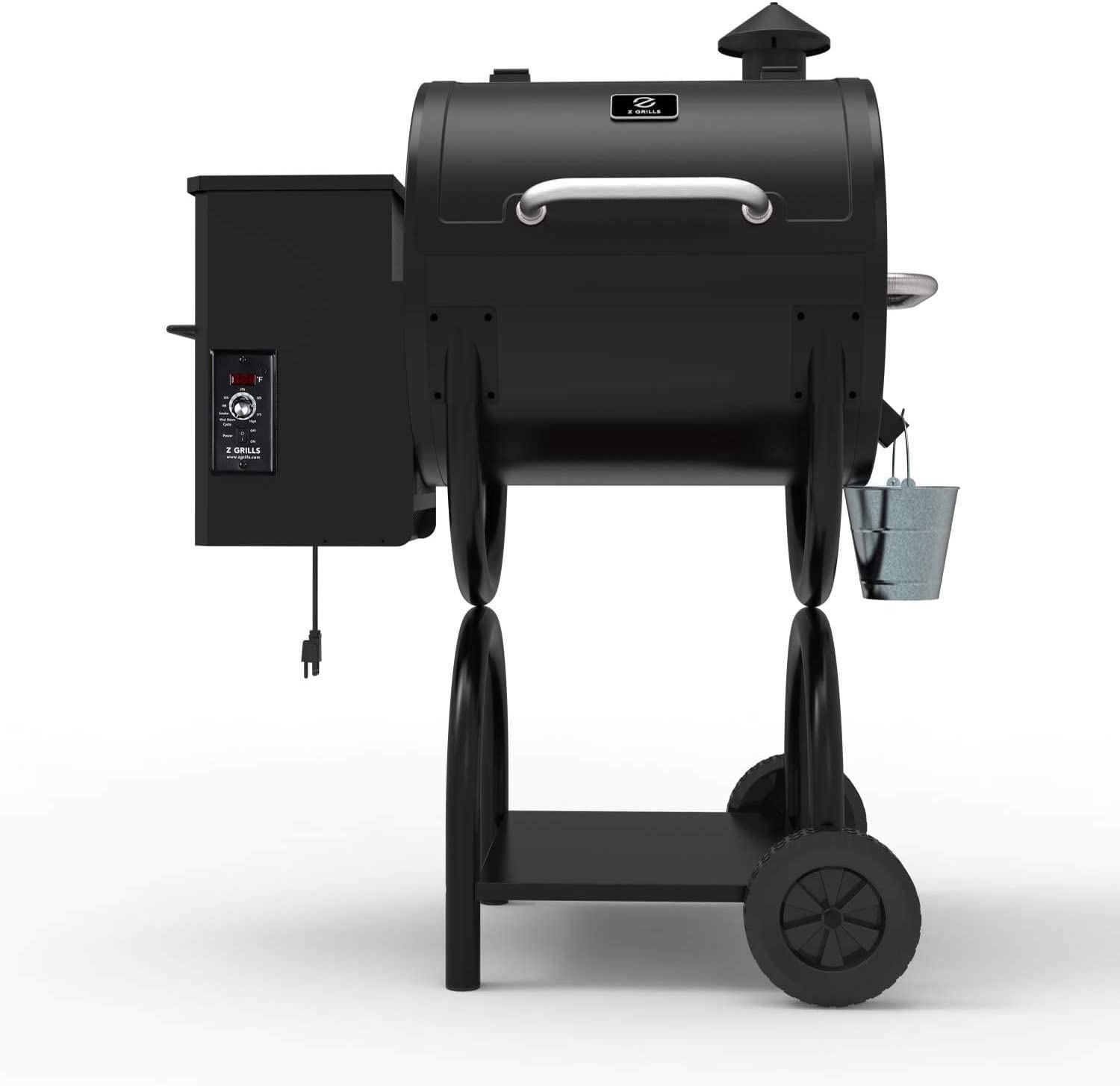 Z GRILLS ZPG-550A 2022 New Model Wood Pellet Grill & Smoker 6 in 1 BBQ Grill Auto Temperature Control, 590 sq in Black