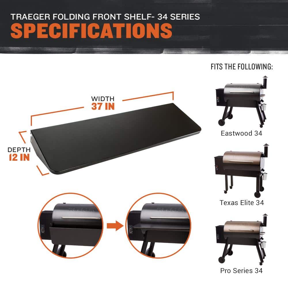 Front Folding Shelf-34 Series Pellet Grills