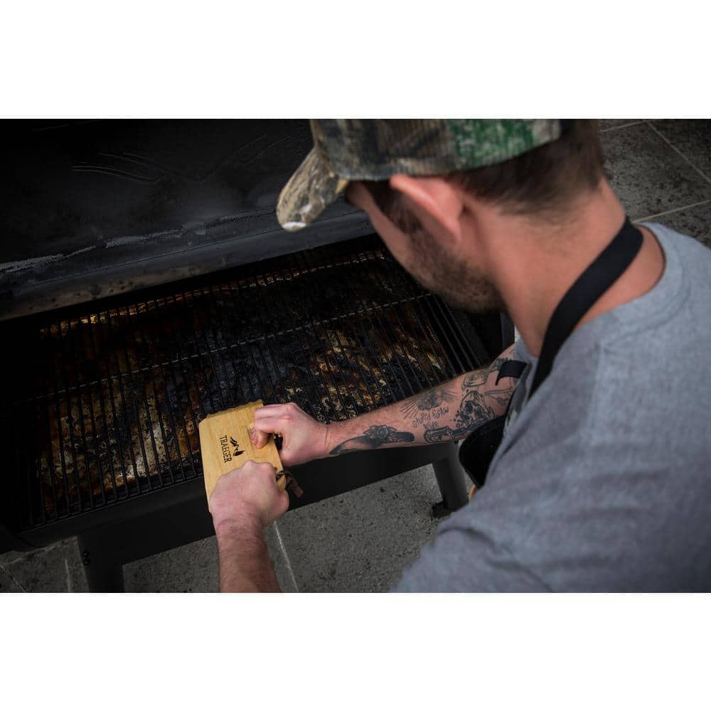 Wooden Pellet Grill and Smoker Scrape