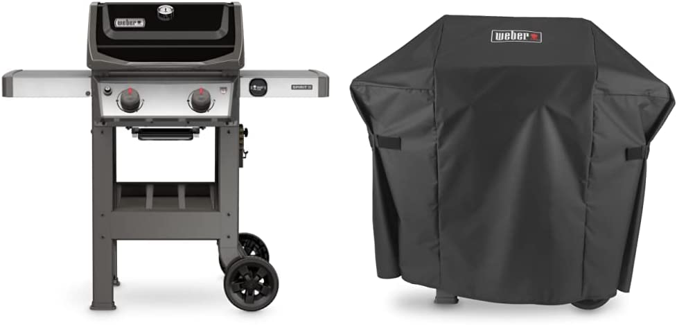 Weber Spirit II E-210 2-Burner Liquid Propane Grill, Black