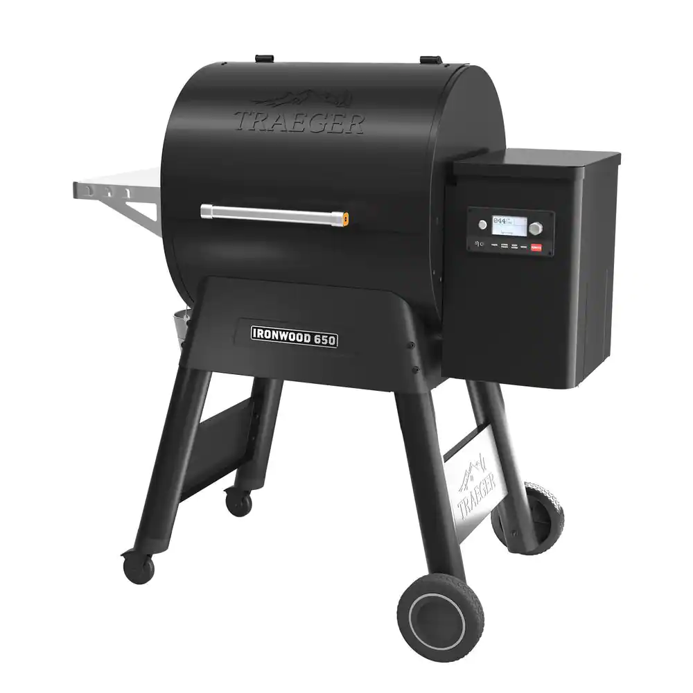 Ironwood 650 Wifi Pellet Grill and Smoker in Black
