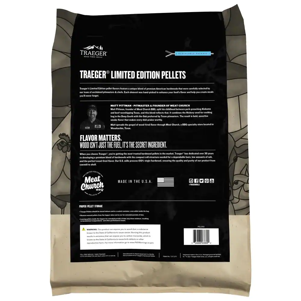 Limited Edition Meat Church Blend Hardwood Pellets