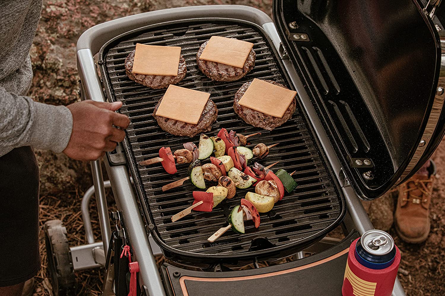 The Weber Traveler Portable Gas Grill, Red