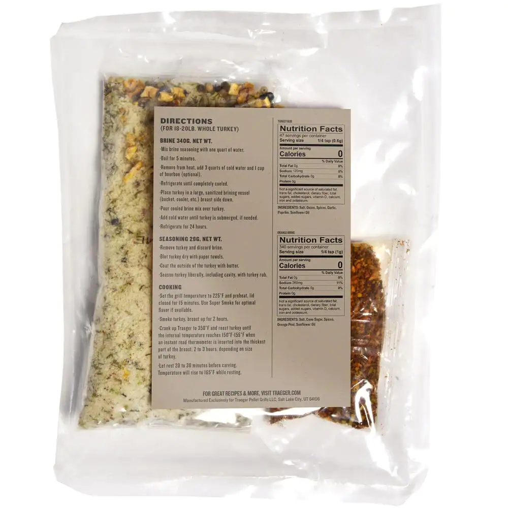 Limited Edition Turkey Blend Hardwood Pellets?w/ Orange Brine & Turkey Rub Kit