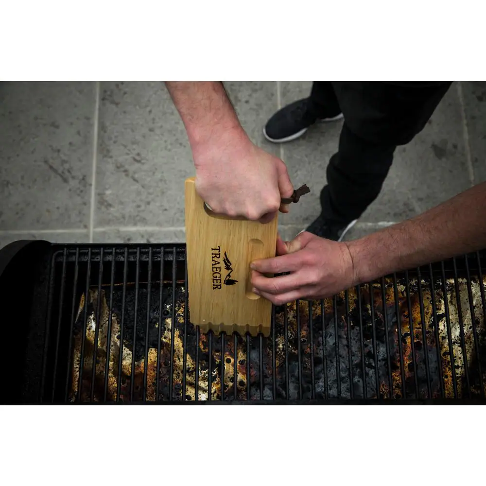 Wooden Pellet Grill and Smoker Scrape