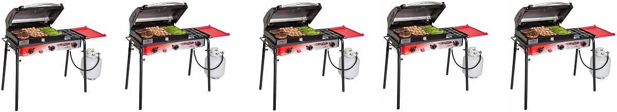 Camp Chef Big Gas Grill, 3 Burner Stove, Professional BBQ Grill Box (BB90L), Cooking Dimensions: 16 in x 38 in